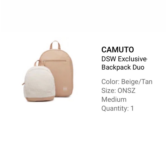 NWT DSW Camuto Exclusive Backpack Duo - Picture 13 of 13